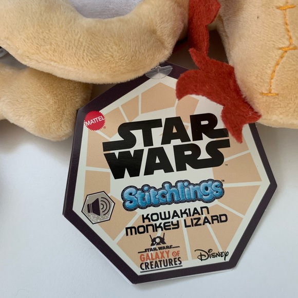 Star Wars Stichlings Kowakian Monkey Lizard Plush, Mattel, OOP, NWT - Picture 3 of 6